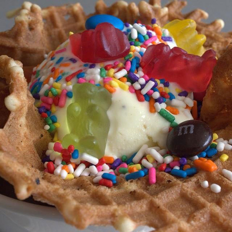 Cream N Bean Waffle Ice Cream and M&M Promo